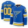 Miesten NHL St. Louis Blues Pelipaita Custom 2025-26 Fanatics Premium Koti Sininen